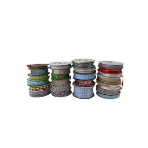 Offray Simplicity Ribbon Trim Lot 25 Spools Glitter Mesh Sequin‎ Craft Supplies